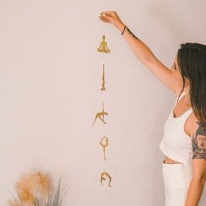 ❤️Ariana Ost - Wall Decoration Yoga Pose Rose Gold